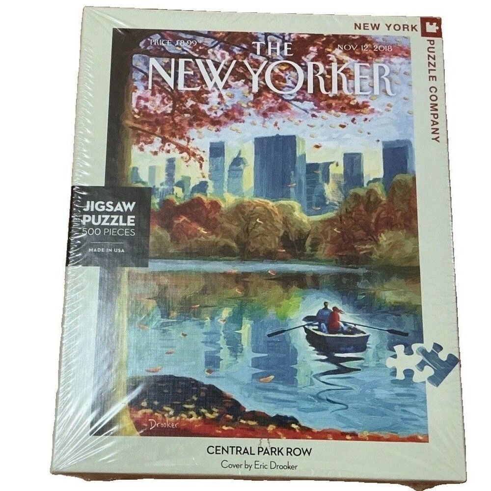 New Yorker Jigsaw Puzzle 500 Pc Central Park Row Eric Drooker NYPC New Sealed